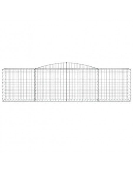Cesto Gabbione ad Arco 400x50x100/120 cm Ferro Zincato