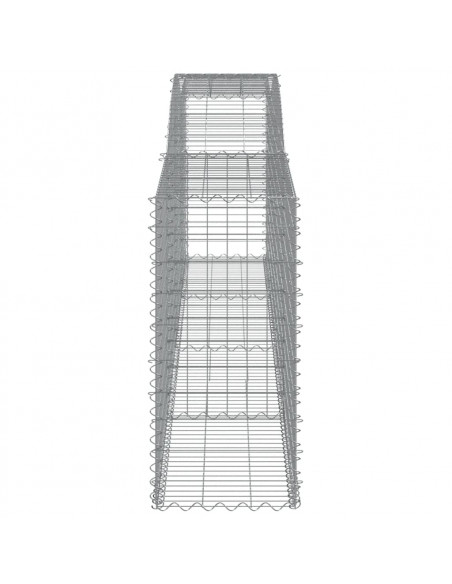 Cesto Gabbione ad Arco 400x50x100/120 cm Ferro Zincato