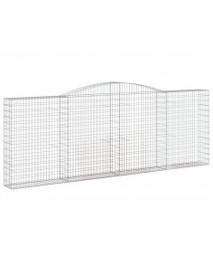 Cesto Gabbione ad Arco 400x30x140/160 cm Ferro Zincato 2