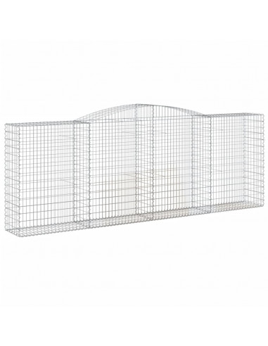Cesto Gabbione ad Arco 400x50x140/160 cm Ferro Zincato
