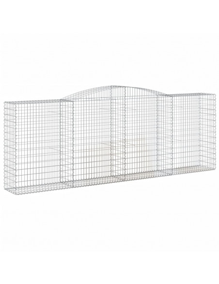 Cesto Gabbione ad Arco 400x50x140/160 cm Ferro Zincato