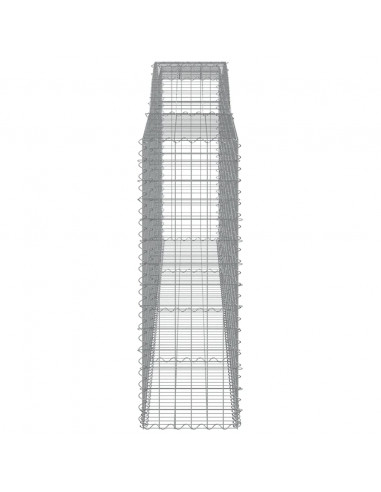 Cesto Gabbione ad Arco 400x50x140/160 cm Ferro Zincato