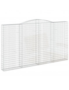 Cesto Gabbione ad Arco 400x30x220/240 cm Ferro Zincato 2