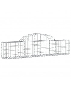 Cesto Gabbione ad Arco 200x30x40/60 cm Ferro Zincato 2