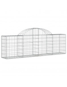Cesto Gabbione ad Arco 200x30x60/80 cm Ferro Zincato 2