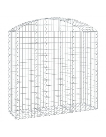 Cesto Gabbione ad Arco 150x50x140/160 cm Ferro Zincato