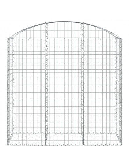 Cesto Gabbione ad Arco 150x50x140/160 cm Ferro Zincato