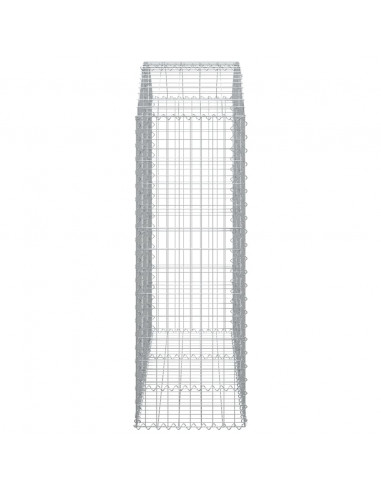 Cesto Gabbione ad Arco 150x50x140/160 cm Ferro Zincato