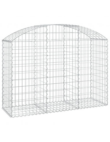 Cesto Gabbione ad Arco 150x50x100/120 cm Ferro Zincato