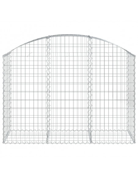 Cesto Gabbione ad Arco 150x50x100/120 cm Ferro Zincato