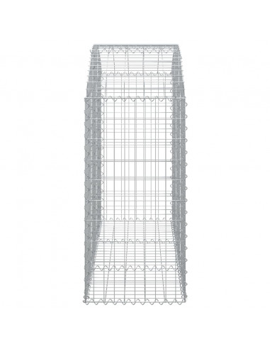 Cesto Gabbione ad Arco 150x50x100/120 cm Ferro Zincato