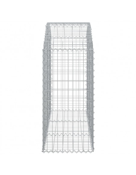 Cesto Gabbione ad Arco 150x50x100/120 cm Ferro Zincato