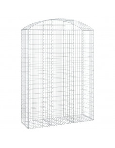 Cesto Gabbione ad Arco 150x50x200/220 cm Ferro Zincato 2