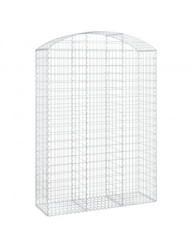 Cesto Gabbione ad Arco 150x50x200/220 cm Ferro Zincato