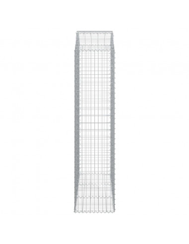 Cesto Gabbione ad Arco 150x50x200/220 cm Ferro Zincato