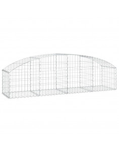 Cesto Gabbione ad Arco 200x50x40/60 cm Ferro Zincato 2