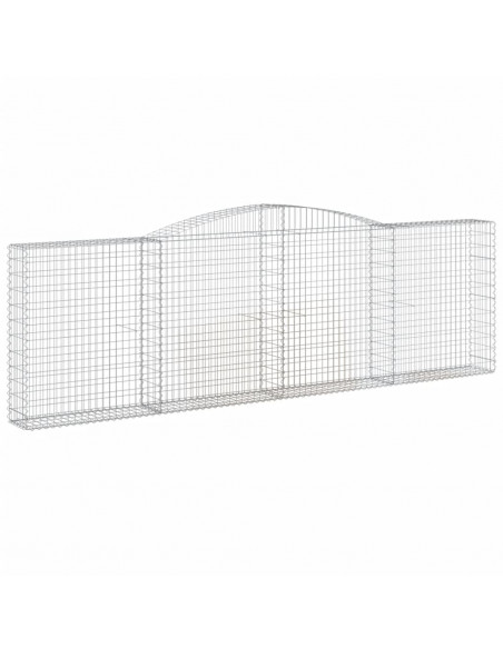 Cesto Gabbione ad Arco 400x30x120/140 cm Ferro Zincato
