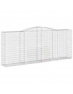 Cesto Gabbione ad Arco 400x50x160/180 cm Ferro Zincato 2