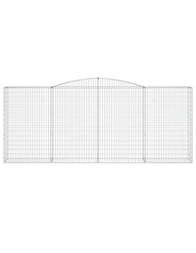 Cesto Gabbione ad Arco 400x50x160/180 cm Ferro Zincato