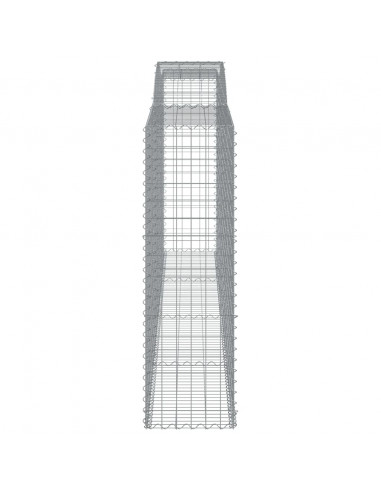 Cesto Gabbione ad Arco 400x50x160/180 cm Ferro Zincato