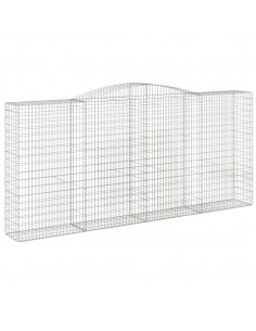 Cesto Gabbione ad Arco 400x50x180/200 cm Ferro Zincato 2