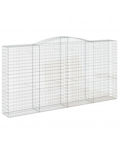 Cesto Gabbione ad Arco 400x50x200/220 cm Ferro Zincato 2