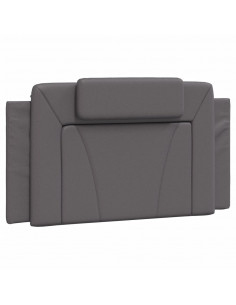 Cuscino Testiera Grigio 100 cm in Similpelle 2
