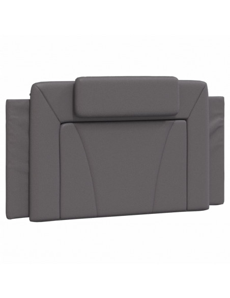 Cuscino Testiera Grigio 100 cm in Similpelle