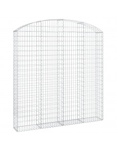 Cesto Gabbione ad Arco 200x30x200/220 cm Ferro Zincato 2