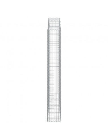 Cesto Gabbione ad Arco 200x30x200/220 cm Ferro Zincato