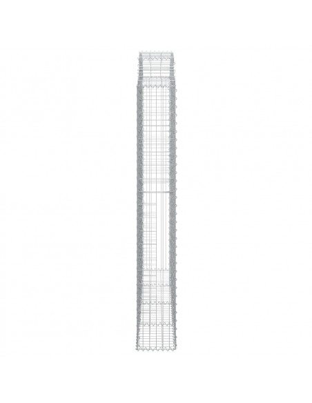 Cesto Gabbione ad Arco 200x30x200/220 cm Ferro Zincato