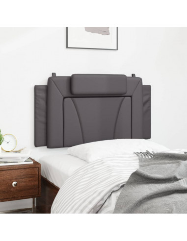 Cuscino Testiera Grigio 100 cm in Similpelle