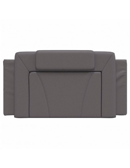 Cuscino Testiera Grigio 100 cm in Similpelle
