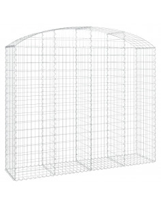 Cesto Gabbione ad Arco 200x50x160/180 cm Ferro Zincato 2