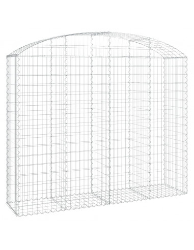 Cesto Gabbione ad Arco 200x50x160/180 cm Ferro Zincato