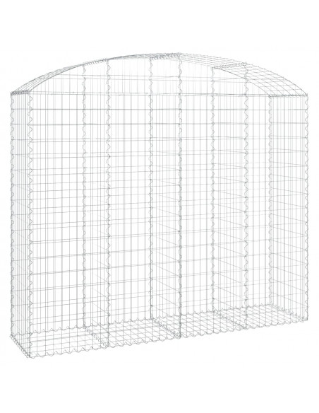 Cesto Gabbione ad Arco 200x50x160/180 cm Ferro Zincato