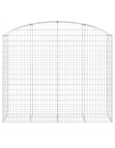 Cesto Gabbione ad Arco 200x50x160/180 cm Ferro Zincato