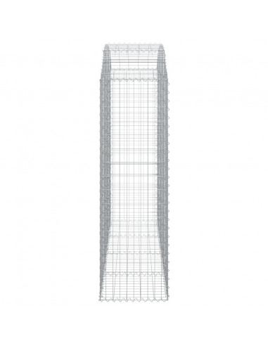 Cesto Gabbione ad Arco 200x50x160/180 cm Ferro Zincato