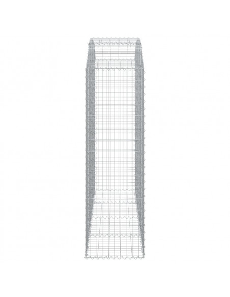 Cesto Gabbione ad Arco 200x50x160/180 cm Ferro Zincato