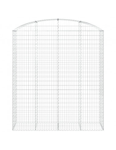 Cesto Gabbione ad Arco 200x50x220/240 cm Ferro Zincato