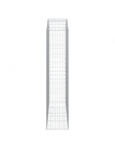 Cesto Gabbione ad Arco 200x50x220/240 cm Ferro Zincato