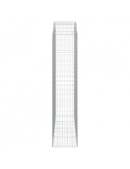 Cesto Gabbione ad Arco 200x50x220/240 cm Ferro Zincato