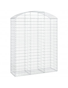 Cesto Gabbione ad Arco 150x50x180/200 cm Ferro Zincato 2