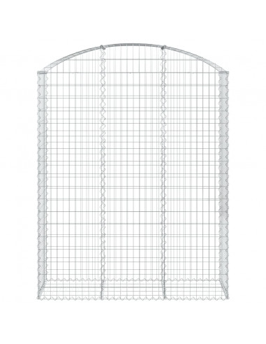 Cesto Gabbione ad Arco 150x50x180/200 cm Ferro Zincato