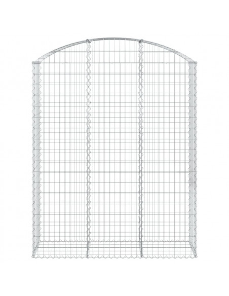 Cesto Gabbione ad Arco 150x50x180/200 cm Ferro Zincato