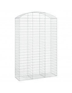 Cesto Gabbione ad Arco 150x50x220/240 cm Ferro Zincato 2