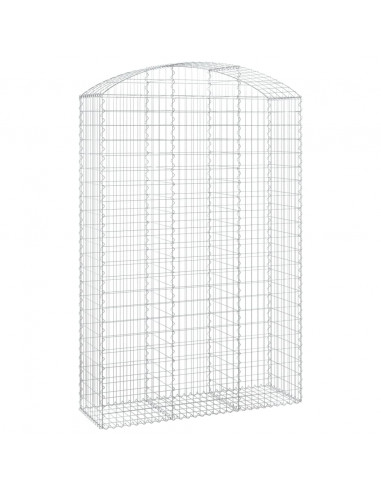 Cesto Gabbione ad Arco 150x50x220/240 cm Ferro Zincato