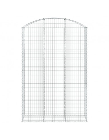 Cesto Gabbione ad Arco 150x50x220/240 cm Ferro Zincato
