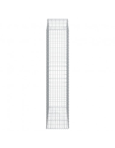 Cesto Gabbione ad Arco 150x50x220/240 cm Ferro Zincato