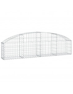 Cesto Gabbione ad Arco 200x30x40/60 cm Ferro Zincato 2